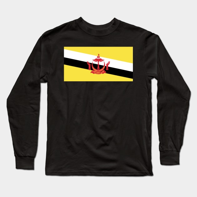 Brunei Long Sleeve T-Shirt by Wickedcartoons